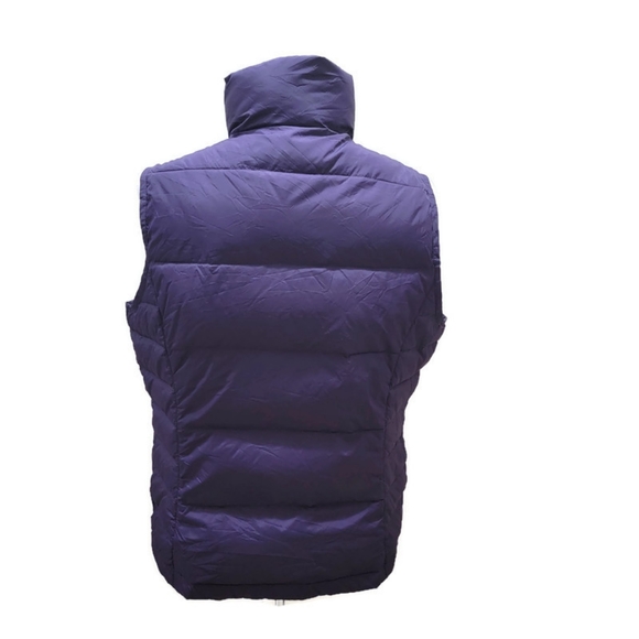 Lands End Purple Puffer Down Vest Feather Womens Size Medium 10/12 - Picture 3 of 10